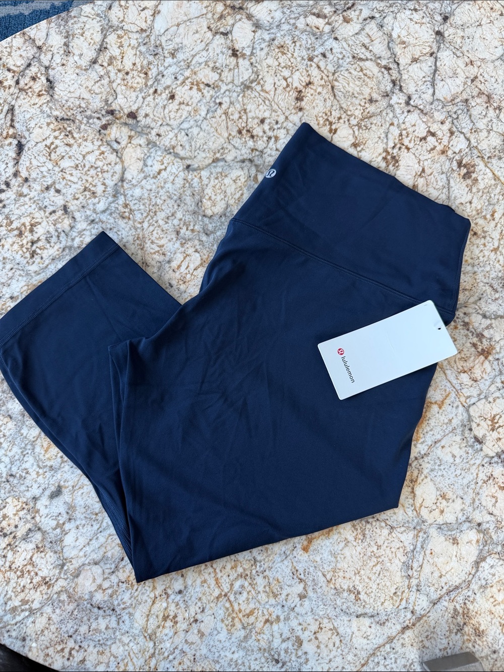 Lululemon Align High Rise Crop 21" True Navy Size 18 NWT Plus Size Nulu Leggings